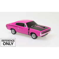 DDA DDALU19 SPECTRA RIDES VALIANT E38 CHARGER PINK LIGHTUP 1/24 SCALE PLASTIC DIECAST