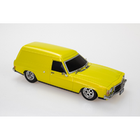 DDA LU23 HOLDEN HX PANELVAN YELLOW SANDMAN SPECTRA RIDES LIGHT UP 1/24 SCALE PLASTIC DIECAST COLLECTABLE