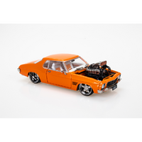 DDA COLLECTABLES DDA328 HOLDEN HQ CUSTOM WITH BLOWER ORANGE 1/24 SCALE METAL DIECAST