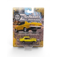 OZ WHEELS FSD3-6 HOLDEN LC TORANA YELLOW LIMITED EDITION 1/64 SCALE DIECAST CAR