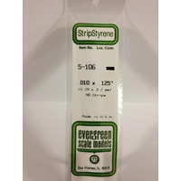 EVERGREEN 106 STRIPSx10 .010x.125INCH