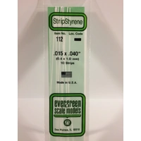 EVERGREEN 112 STRIPSx10 .015x.040INCH