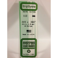 EVERGREEN 113 STRIPSx10 .015x.060INCH