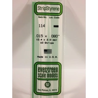 EVERGREEN 114 STRIPSx10 .015x.080INCH