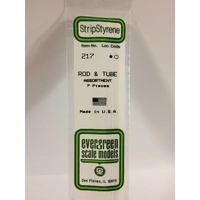 EVERGREEN 217 ROD and TUBE ASSORTMENT 7 PCS
