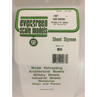EVERGREEN 2037 CAR SIDING HO 3-1/4INCH 0