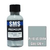 SMS PL118 US DARK GULL GREY FS36231 PREMIUM ACRYLIC LACQUER FLAT PAINT 30ML