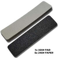SMS SND03 SANDING PLATE REFILLS (5x240) MEDIUM COARSE AND 320 PAD