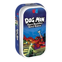 UNIVERSITY GAMES 07018 DOG MAN SUPA BUDDIES CARD GAME TIN