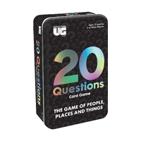 UNIVERSITY GAMES 91307 20 QUESTIONS TIN CARD GAME