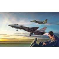 ITALERI 1422 TOP GUN F-14A VS A-4F US NAVY FIGHTER WEAPONS SCHOOL SET 1/72 SCALE PLASTIC MODEL KIT