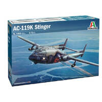 ITALERI 1468S FAIRCHILD AC-119K STINGER GUNSHIP 1/72 PLASTIC MODEL KIT PLANE