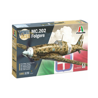 ITALERI 1481 WWII ACES MC.202 FOLGORE ITALIAN FIGHTER 1/72 SCALE PLASTIC MODEL KIT