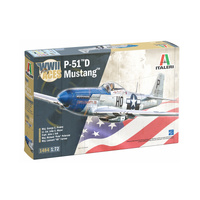 ITALERI 1484 WWII ACES P-51D MUSTANG 1/72 SCALE PLASTIC MODEL KIT