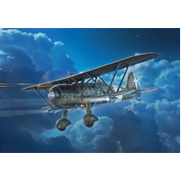 ITALERI 1485 FIAT CR.42 CN FALCO NIGHT FIGHTER 1/72 SCALE PLASTIC MODEL KIT