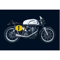 ITALERI 4602 NORTON MANX 500CC 1951 SINGLE CYLINDER 1/9 SCALE PLASTIC MODEL KIT