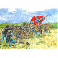 ITALERI 6178 CONFEDERATE INFANTRY 1/72 SCALE PLASTIC MODEL FIGURES