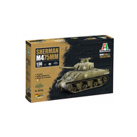 ITALERI 25751 SHERMAN M4 75MM 1/56 SCALE PLASTIC MODEL KIT