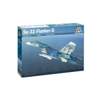 ITALERI 197S SUKHOI SU-27K/SU-33 SEA FLANKER-D 1/72 SCALE PLASTIC MODEL KIT