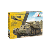 ITALERI 211 SD.KFZ 184 PANZERJAGER TIGER P 1/35 SCALE PLASTIC MODEL KIT TANK