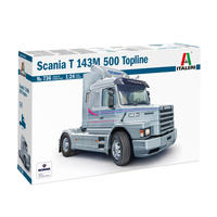 ITALERI 736 SCANIA T 143M 500 TOPLINE 1/24 SCALE PLASTIC MODEL KIT TRUCK