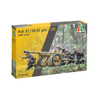ITALERI 96460 PAK 97/38 AT GUN AND 4 CREW 1/35 SCALE PLASTIC MODEL KIT