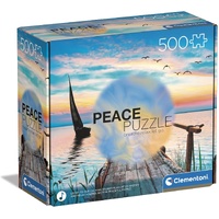 CLEMENTONI 35121 PEACE PUZZLE - PEACEFUL WIND 500PC JIGSAW PUZZLE