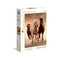 CLEMENTONI 39168 HIGH QUALITY COLLECTION - RUNNING HORSES 1000PC JIGSAW PUZZLE