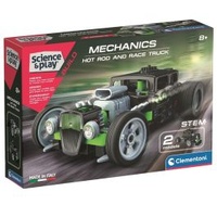 CLEMENTONI SCIENCE AND PLAY BUILD MECHANICS HOT ROD AND RACE TRUCK MODEL STEM KIT