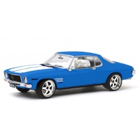 DDA COLLECTABLES DDA211 1973 HQ BROOKLYN BLUE WITH WHITE INTERIOR 2 DOOR HOLDEN MONARO 1:24 SCALE DIECAST MODEL CAR