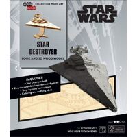 INCREDIBUILDS STAR WARS STAR DESTROYER BOOK AND 3D WOOD MODEL