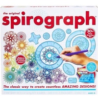 PLAY MONSTER THE ORIGINAL SPIROGRAPH IN STORAGE TRAY WITH MARKERS AND DESIGN SHEETS OVER 30PC SET