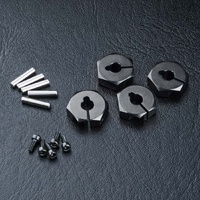 MST 820044BK ALUMINUM HEX WHEEL HUBS 4MM BLACK