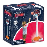 SLAM DUNK FREE STANDING BASKETBALL RING INCLUDES INFLATABLE BASKETBALL AND PUMP