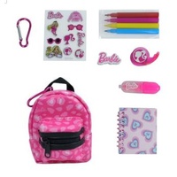 BARBIE MINI BACK PACK WITH SURPRISE ACTIVITY KIT INSIDE PINK LEOPARD PRINT