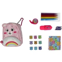 CARE BEARS MINI BACK PACK WITH SURPRISE ACTIVITY KIT INSIDE PINK CARE BEAR