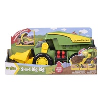 JOHN DEERE KIDS 2 N 1 DIG RIG WITH LIGHTS AND SOUNDS 46CM