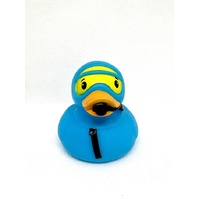TOMY TOYMENDOUS LUX DUCKS BLUE DIVER RUBBER DUCK