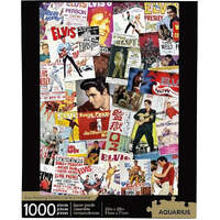AQUARIUS 65-334 ELIS MOVIE POSTER COLLAGE 1000PC JIGSAW PUZZLE