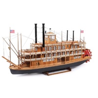 ARTESANIA LATINA 20505 1:80 KING OF THE MISSISSIPPI P/W STEAMBOAT WOODEN MODEL KIT