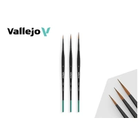 VALLEJO HOBBY DETAIL SERIES - DESIGN SET OF 3 ROUND SYNTHETICES No. 0 - 1 - 2