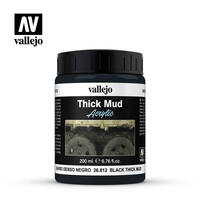 VALLEJO 26.812 THICK MUD BLACK 200ML