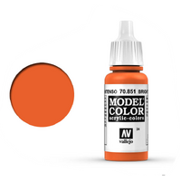 VALLEJO 70.851 MODEL COLOR 024 BRIGHT ORANGE 17ml