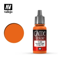 VALLEJO 72.008 GAME COLOR ORANGE FIRE ACRYLIC PAINT 17ML