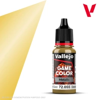 VALLEJO 72.055 GAME COLOR POLISHED GOLD ACRYLIC PAINT 17ML