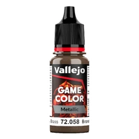 VALLEJO 72.058 GAME COLOR BRASSY BRASS ACRYLIC PAINT 17ML