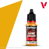 VALLEJO 72.085 GAME COLOR INK  YELLOW ACRYLIC PAINT 17ML
