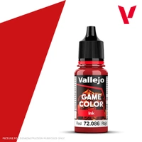 VALLEJO 72.086 GAME COLOR INK RED ACRYLIC PAINT 17ML