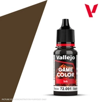 VALLEJO 72.091 GAME COLOR INK SEPIA ACRYLIC PAINT 17ML
