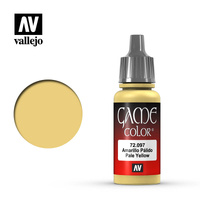 VALLEJO 72.097 GAME COLOR PALE YELLOW ACRYLIC PAINT 17ML